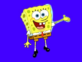 SpongeBob helps welcome back movie-goers to Galaxy Cinemas on Friday. FILE