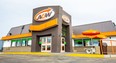 To prevent the spread of the novel coronavirus, A&W Canada has created the first-ever Take Out Burgers to Beat MS campaign. Above, a 2019 image of the north-end A&W restaurant in Grande Prairie, Alta.