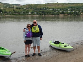 Dan and Tammy Novak enjoy kayaking and thought the Paddle the Peace Event on August 15 was a great way to spend the afternoon.