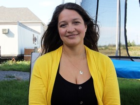 Paola Hajai-Gil at her home in Kingston on Thursday. (Steph Crosier/The Whig-Standard)