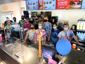 Staff at A&W Tillsonburg participated in last Thursday's Take Out Burgers to Beat MS fundraiser. (Chris Abbott/Nofolk Tillsonburg News)