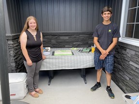 Hanna Reid, left, and Matthew Sterling, right, recently received the Jeff Atkinson Memorial Scholarship. (Handout/Postmedia Network)