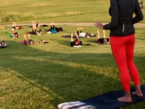 The Beaumont Society for the Arts and the City of Beaumont have been hosting Yocello, free yoga sessions with accompanying cello usic, in the park every Monday this month.
(Supplied)