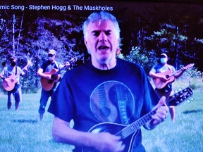 Waterford folk singer Stephen Hogg worries he may be in a rut in a new tune posted to YouTube titled The Pandemic Song. – Screen shot