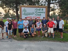 Espanola Golf & Country Club shows of new welcome sign. 
Photo supplied