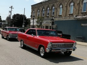 On Sunday, August 23, approximately 250 cars joined in on the first ever "Rolling Car Show", whichbegan in Goderich and went through Kincardine, Teeswater and Wingham before returning. Car years spanned from 1927 to 2020. Hannah MacLeod/Kincardine News