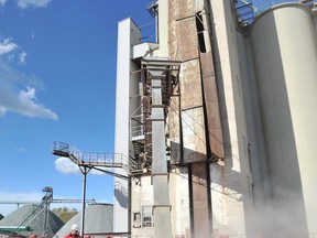 The CSL Niagara takes on a shipment of grain from the Cargill Grain Terminal at Sarnia in this file photograph. Cargill held an open house recently; the grain terminal was opened in 1928 and purchased by Cargill in 1988. During the harvest season, it takes in grain from across Southwestern Ontario, unloading as many as 225 semi-trucks daily. File photo/Postmedia Network