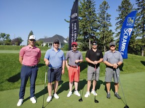 The RBC PGA Regionals championship team from the Sault included (from left): Travis Speiss, Dan Perri, Ben Oliver, Steve DeActis and Mike Oliver.