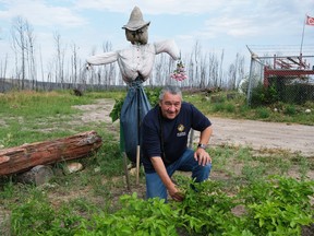 Bill Loutitt, CEO of McMurray Métis, in the community garden outside the Local's main office on Friday, August 7, 2020. Supplied Image/Madilyn Hite/McMurray Métis