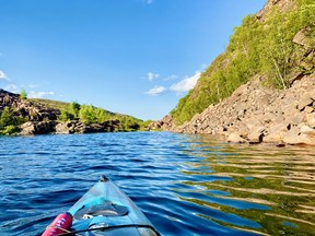 Dr. John Gunn says Daisy Lake - like Richard, McFarlane and Long - was formed by a faultline. As a result, it narrows to a point at the top of the lake. There are a few spots in this area that would be great for a swim and a picnic.