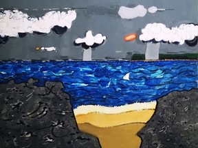This piece by London artist Eric Anderson, titled November Sun Over Huron, is part of a new exhibition of his work, Complete Circle, at Westland Gallery until Aug. 8.