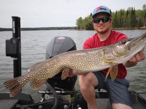 Carter Dewson with a nice Sunset Country pike from earlier in the summer.  Get out an enjoy the great fishing as summer starts to wind down.