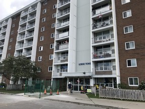 Tenants at Lorne Towers on Colborne Street West, a city-owned seniors' residence, say they are putting up with drug-users, violence and strangers in their building.