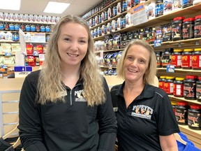 Popeye's Supplements Co-managers Jennifer McCreadie and Laura Nuttall.