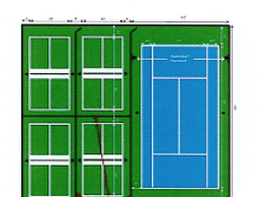 Plans for the Victoria Park tennis court pads include resurfacing as well as converting one court into four pickle ball courts. Submitted