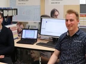 Former NAIT students, Noah Neiman and Sherwood Park's Sebastian Potoniec were named finalists for the Association of Science and Engineering Technology Professionals of Alberta’s (ASET) 2020 Capstone Project of the Year Award. Photo Supplied