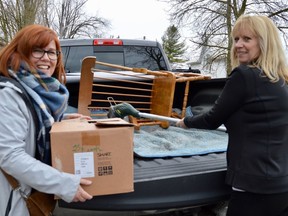 Pictured here are Stirling Rotarians Tracey Reid (left) and Cherlyn Church, who were hard at work last spring picking-up donated items for the local service club's 19th annual Giant Yard Sale fundraiser. This year's sale – rescheduled due to COVID-19 restrictions – takes place over two days at the historic railway station in the village. Friday Aug. 28 from noon to 4 p.m. and Saturday Aug. 29 from 8 a.m. to 12 noon. All proceeds stay in the community to help fund Stirling Rotary's many community projects.
FILE