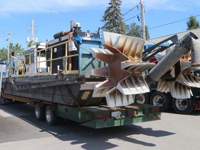 Dredging of the Wellington Harbour began Wednesday and is expected to last until mid-September. The pictured piece of derdging equipment will deposit sand to be spread on Wellington's Rotary Beach. BRUCE BELL