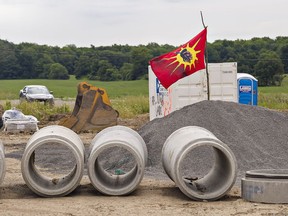 A group of indigenous protesters continues to occupy land in Caledonia after initially being removed by OPP on Aug. 5.