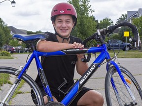 Anthony Banuelos, age 15 of Brantford aims to cycle 750 kilometres throughout the month of August, in the hopes of raising $1,000 for the SickKids Foundation by participating in the Great Cycle Challenge Canada.