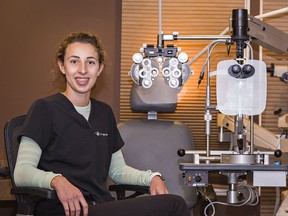 Dr. Meghan Telfer of William Street Eyecare in Brantford is among optometrists from across Ontario in the middle of a job action campaign to bring attention to funding deficits with OHIP-covered eye care.