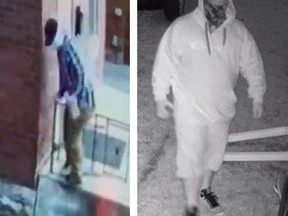 Brantford Police are seeking to identify two suspects who may be responsible for five incidents of arson over the past few weeks in Brantford.
