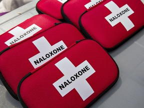 Naloxone kits are available at local pharmacies and community agencies.