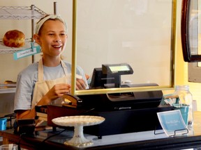 The youngest and most outgoing at Nana B's Bakery, Hannah Richards is the friendly face that greets customers every Friday and Saturday.
