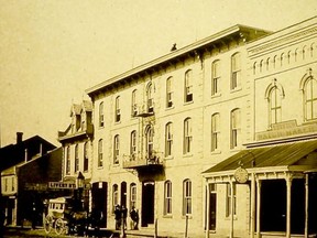 Exeter's Central Hotel on Main Street. Courtesy South Huron DHS.