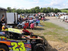 The pits area has been getting fairly busy on a regular basis, as the Cornwall Motor Speedway continues to salvage its 2020 campaign.Todd Hambleton/Cornwall Standard-Freeholder/Postmedia Network