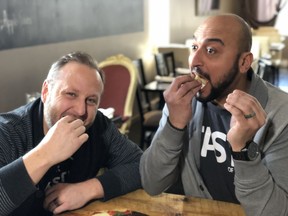 They're the Taste Buds, Patrick Larose (left) and Matthew Girgis, and getting ready to launch their Burger Love later this month.Handout/Cornwall Standard-Freeholder/Postmedia Network

Handout Not For Resale