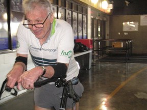 Bob Hardy completing another walker racer lap at an event last fall at the Cornwall Civic Complex. Todd Hambleton/Cornwall Standard-Freeholder/Postmedia Network