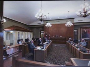 A look inside council chambers on Monday morning, at the SDG County Council regular meeting.Todd Hambleton/Cornwall Standard-Freeholder/Postmedia Network