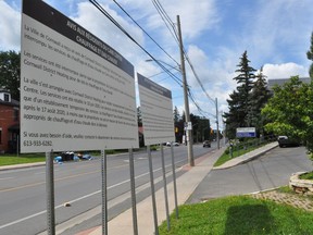 City officials have left the signs they installed last month near the front of The Care Centre. Photo taken on Tuesday August 25, 2020 in Cornwall, Ont. Francis Racine/Cornwall Standard-Freeholder/Postmedia Network