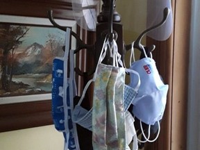 The Dorie farm's coat rack, converted for pandemic use.
Angela Dorie/Special to the Cornwall Standard-Freeholder/Postmedia Network