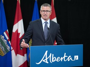 President of Treasury Board and Minister of Finance Travis Toews. (photography by Chris Schwarz/Government of Alberta)