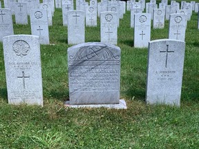 Ukrainian Canadian First World War veteran Pte. Nikita Natalsky's gravestone at Cataraqui Cemetery has been restored. (Supplied Photo)