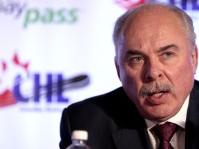 Commissioner David Branch speaks during a press conference before the semi-finals during the Memorial Cup at the Hershey Centre in Mississauga May 27th, 2011. Photo by Dave Abel, Postmedia Network