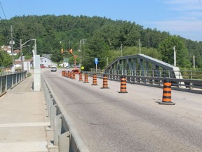 Reconstruction of the Pont Mauril Belanger Bridge is scheduled to wrap up this fall. PJ Wilson