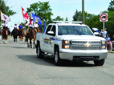 The Nanton Booster Club's annual Round-Up Days parade took place on Monday, Aug. 3. People lined residential streets along the parade route to take in the parade, which featured a variety of floats.