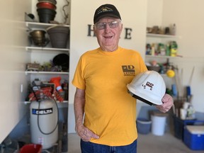 After working for nearly 70 years, the majority of those in demolition, Stratford’s Joe Leyser finally retired at 85. Cory Smith/The Beacon Herald