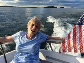 Columnist Bonnie Kogos took time to read Pictorial History of the Thousand Islands of the St. Lawrence River during a trip with friends.