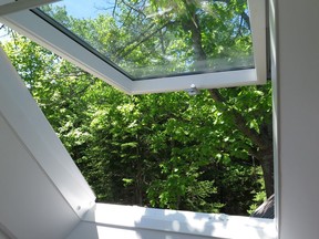 Openable skylights can greatly improve natural ventilation throughout the whole house. Even opened a little on hot days, it allows hot air to escape up and out, allowing air conditioning to work more effectively in upper floors. Steve Maxwell