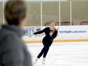 Breanna Boisvenue from the Sudbury Skating Club runs through a practice at Gerry McCrory Countryside Sports Complex in Sudbury, Ontario on Thursday, August 13, 2020. Countryside partially re-opened to the public this week, after a delay due to a spike in COVID-19 cases within the Public Health Sudbury and Districts service area. Local sports fields will also open for bookings on Friday, August 14. Ben Leeson/The Sudbury Star/Postmedia Network