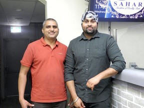 Sahar owner Muhammad Afzal (left) with chef/manager Jaspret Singh. Vicki Gilhula