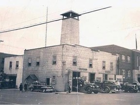 The tower at the old fire hall was used to dry out the hoses; in the winter, a heater would be placed in the structure to help with the process.

Supplied/Timmins Museum