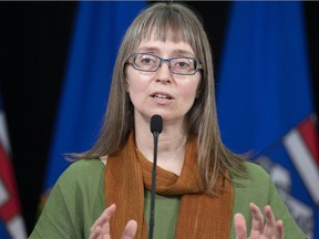 Alberta’s chief medical officer of health Dr. Deena Hinshaw. PHOTO BY ED KAISER / Postmedia