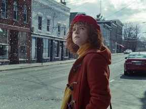 Jessie Buckley stars in "I'm Thinking of Ending Things," the movie based on the book by Kingston author Iain Reid. It is to debut on Netflix on Friday. (Mary Cybulski/Netflix)