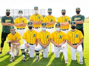 Many of the U-18 AAA Sherwood Park A's returned for a team picture last week.
Photo Supplied