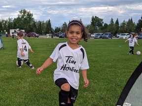 Despite COVID-19 restrictions, the Sherwood Park District Soccer Association had a successful outdoor season. The indoor season is expected to start soon with Phoenix League training starting in late-September and community league games kicking off in mid-October. Photo Supplied